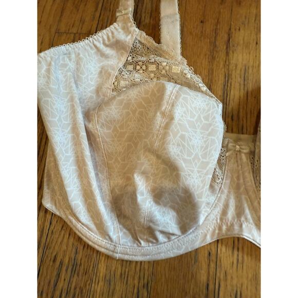 Elomi Kim Bra Womens 38J Beige Cafe Au Lait Underwire Unlined Lace EL4340CAL - Picture 2 of 9